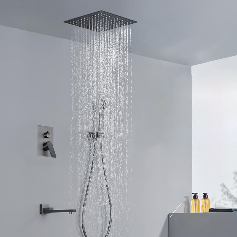 Modern Shower Trim Brass Handheld Shower Head Ceiling Mounted Shower System