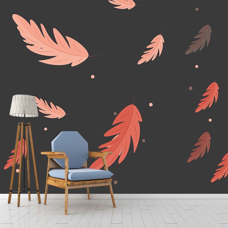 Eco-friendly Illustration Wall Mural Tropical plants Decorative for Wall Decor