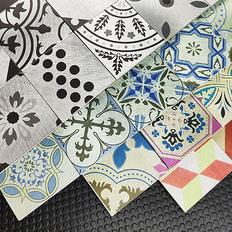 Modern Plastic Peel & Stick Waterproof Peel & Stick Subway Tile