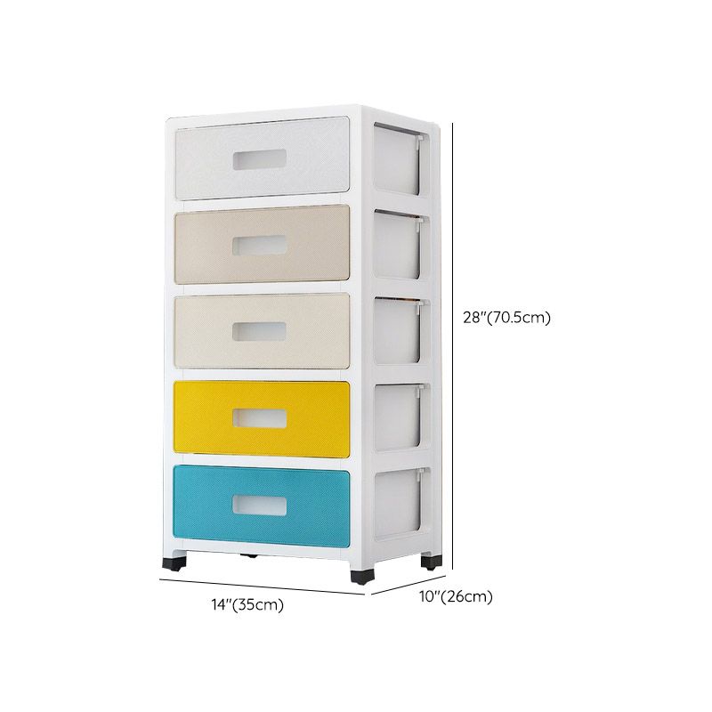 Non-Hanging Wardrobe Armoire Modern Plastic Storage Cabinet with Legs