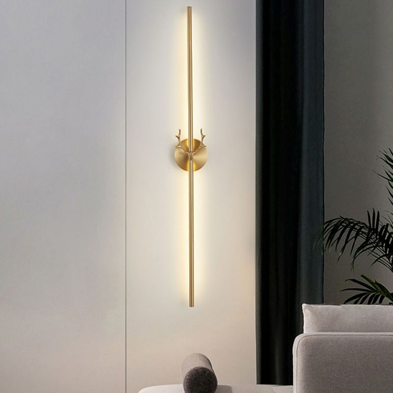 Modern Metal Shade Wall Lighting Fixtures Gold Shade Wall Lamp for Bedroom