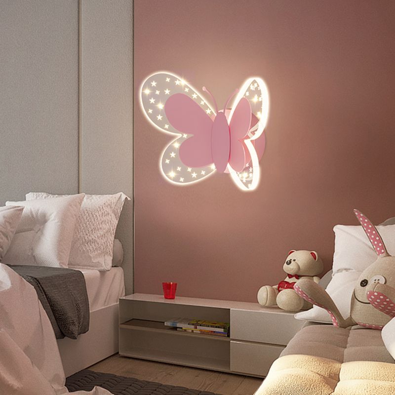 Metal Geometric Shape Wall Light Lovely Colorful LED Wall Sconce for Kid's Room
