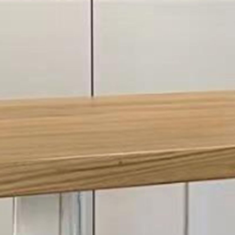 Rectangle Double Pedestal Dining Table Modern Wood Table for Kitchen Dining Room