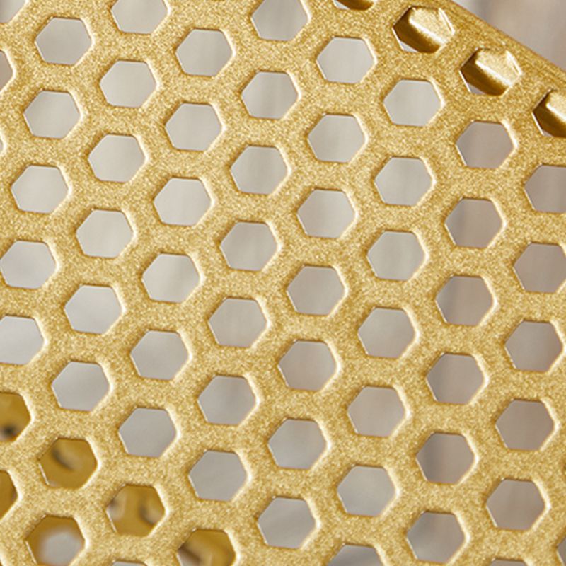 Glam Antique Finish Shelf Bookcase Metal Standard Bookshelf with Shelves