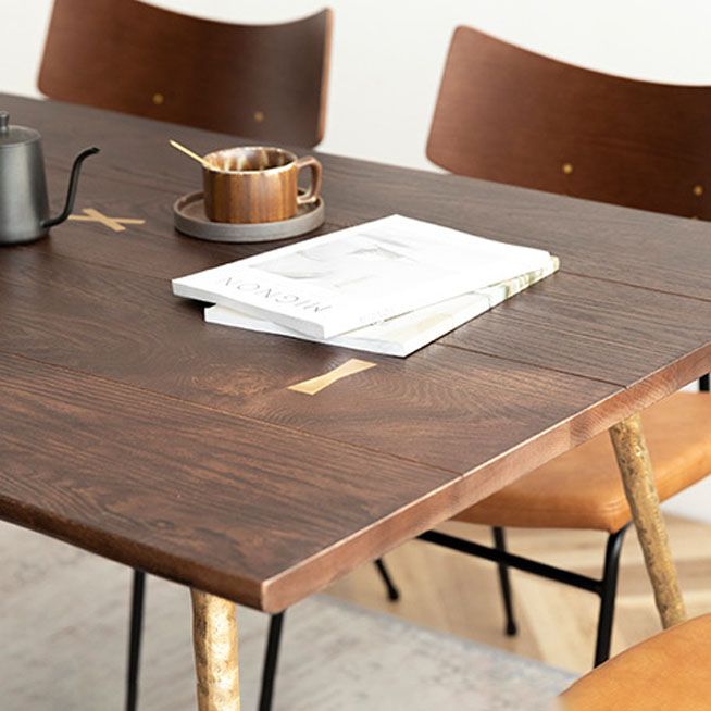Dining Room Dinner Kitchen Table 4 Legs Oak Solid Wood Dining Table
