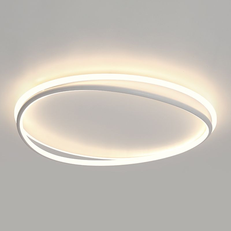 Plafonnier linéaire LED en acrylique, montage encastré en fer forgé de Style concis moderne