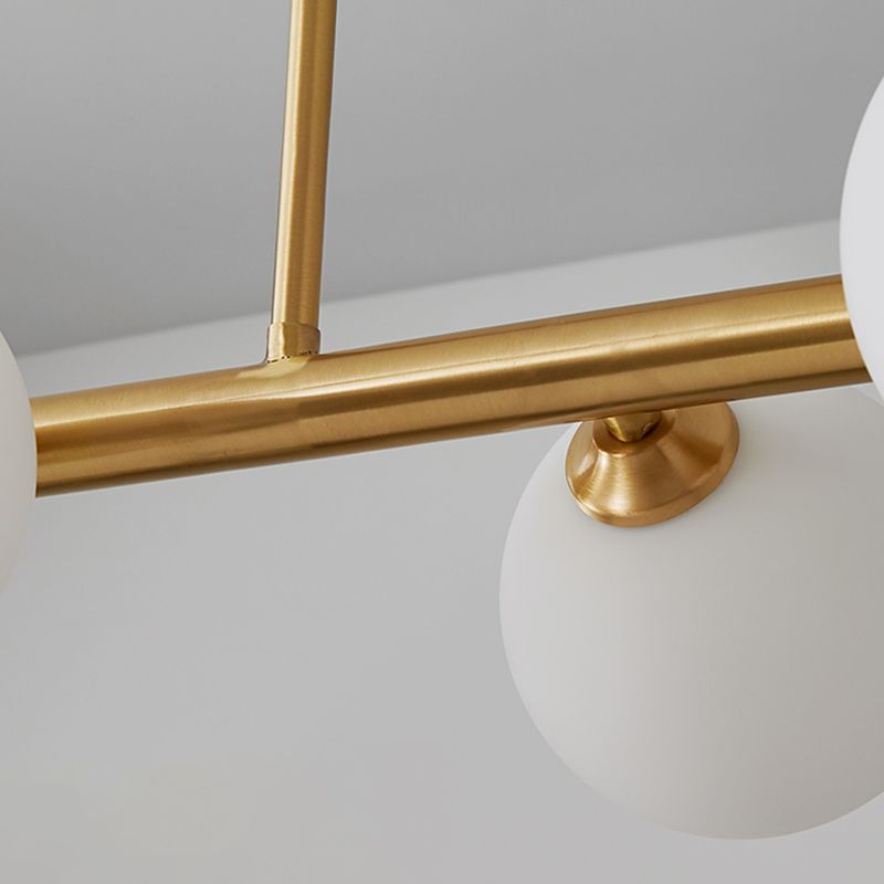 Modern Ball Pendant Lighting Glass Island Lamp for Dining Room