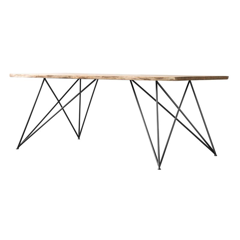 Traditionele luxe rechthoek eetkamer tafel dennen vaste houten tafel met 4 poten