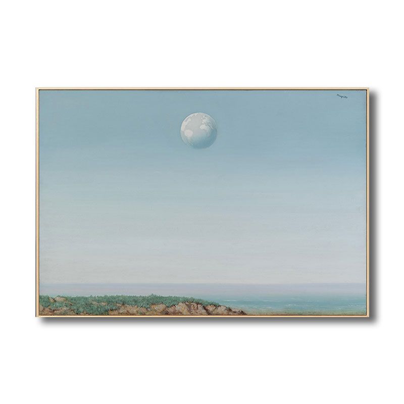 Surrealism Rene Magritte Canvas Print Blue Empire De La Reflexion Wall Art Decor