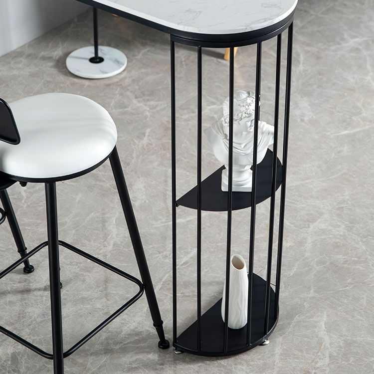 Glam Table and Stool Set Oval 1/2/3 Pieces Bar Pub Table Set