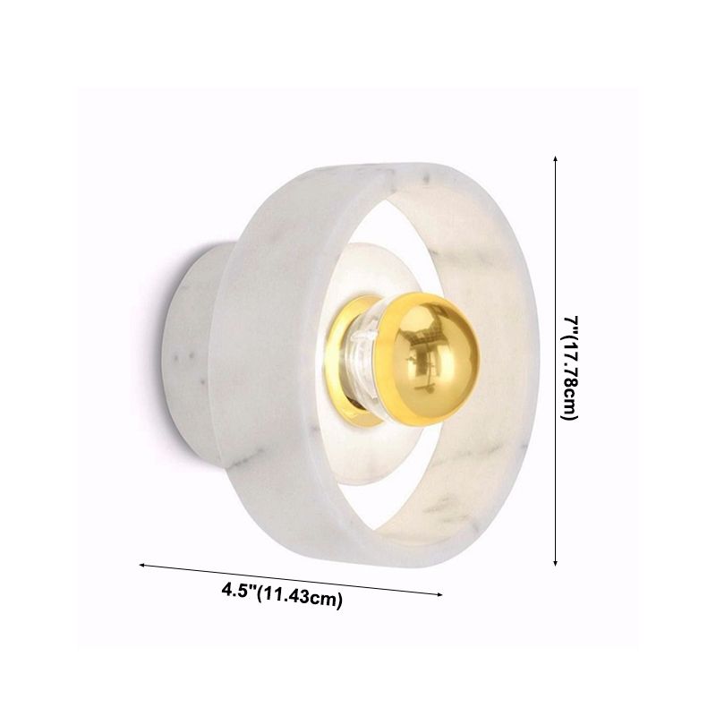 Schüssel Leuchte Leuchte moderne 1-Licht-weiße Wandlampe für Cafésgeschäft