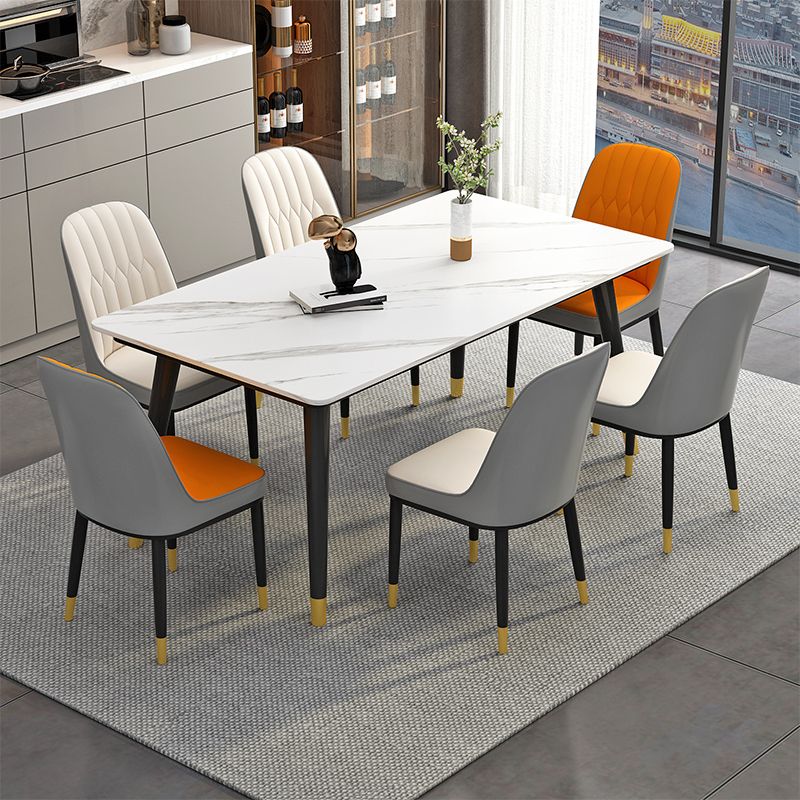 Mesa base de comedor de piedra de sinterización industrial rectangular 4 Table base de patas para el hogar