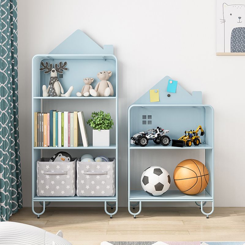 Scandinavian Metal Bookshelf Metal Standard Open Back Bookcase