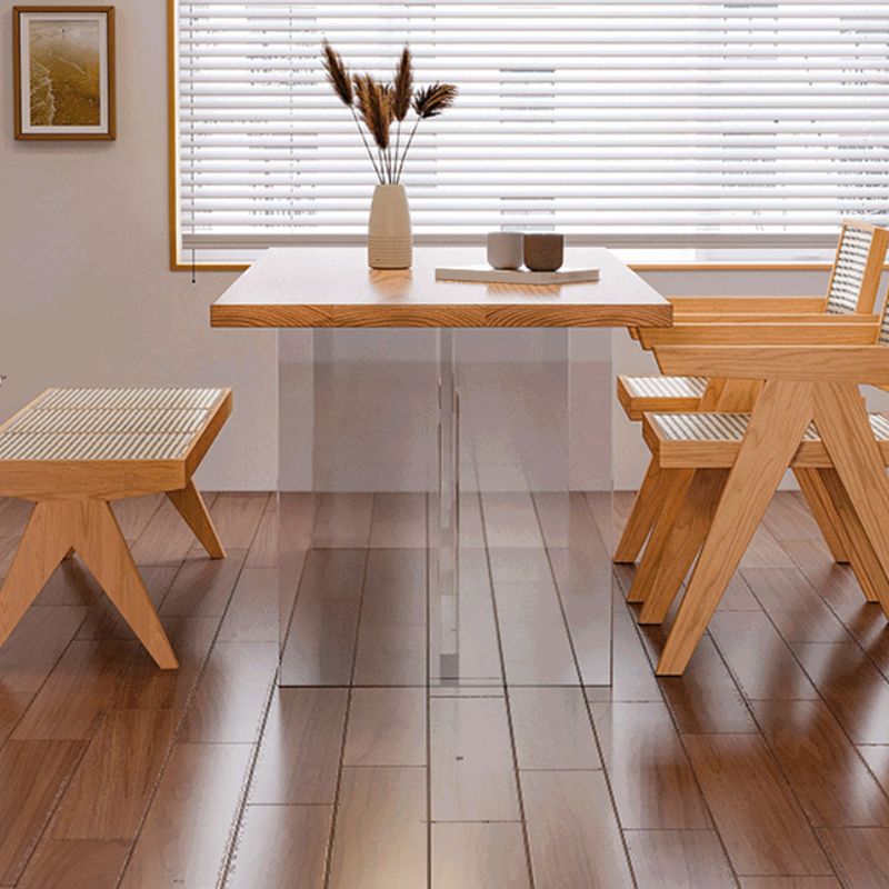 Modern 1/4/6 Pieces Dining Set Rectangle Wood Dining Table for Dining Room