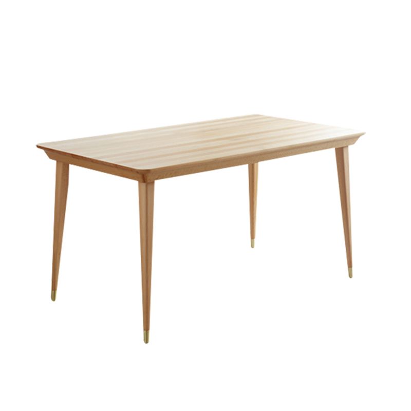 Modern Rectangle Dining Set 1/2/5/7 Pieces Solid Wood Dining Table with Chairs