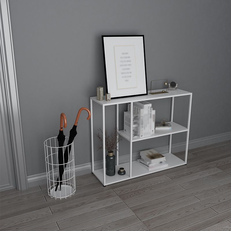 Open Metal Bookcase Industrial Rectangular Shelve for Study Room