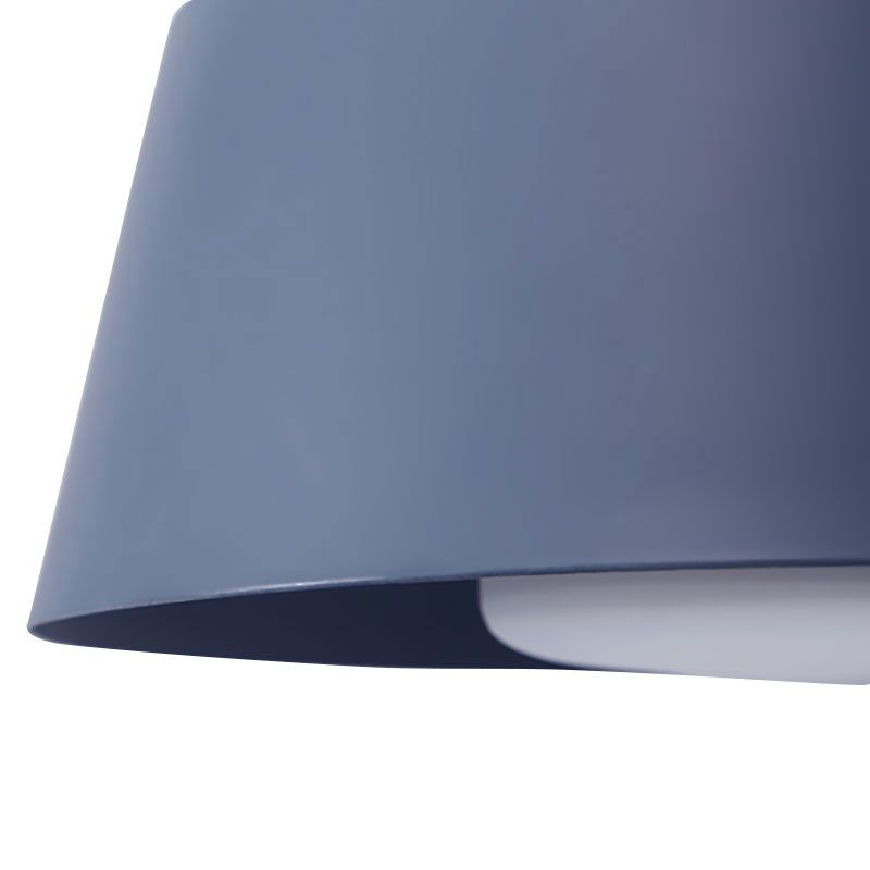 Tapered Pendant Light Modernism Metal 1 Light Pink/Grey/Yellow Hanging Ceiling Light for Living Room