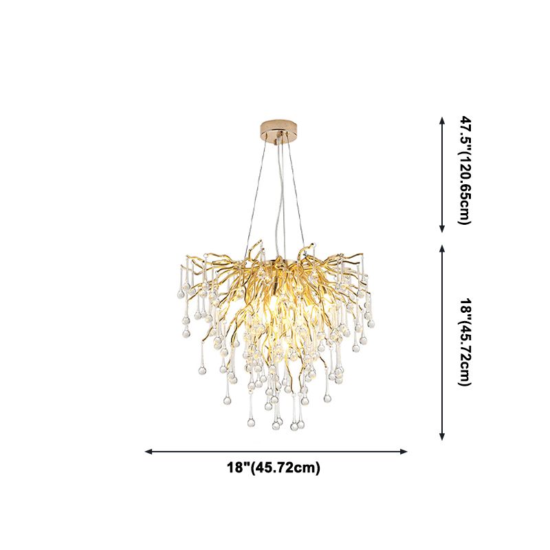 American Style Chandelier Crystal Multi Light Hanging Lights for Bedroom