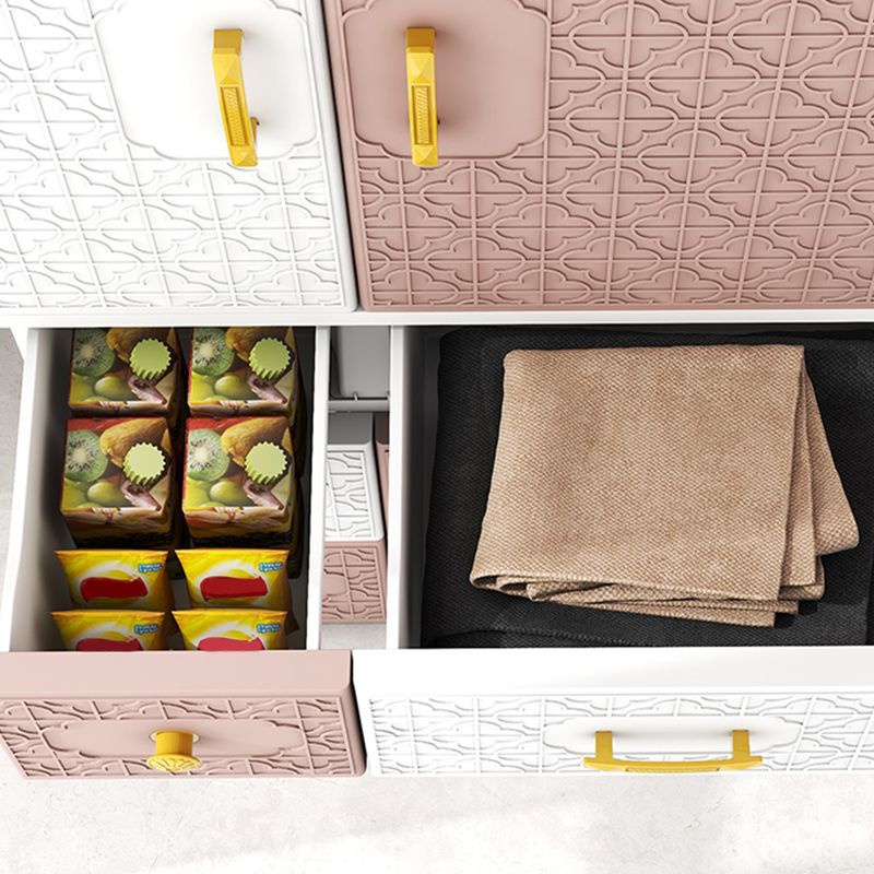 Hinged Wardrobe Armoire with Garment Rod Plastic Wardrobe Closet