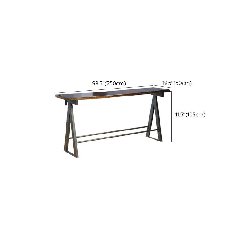 Industrial Style Bar Dining Table Cafe and Breakroom Bar Stool Table