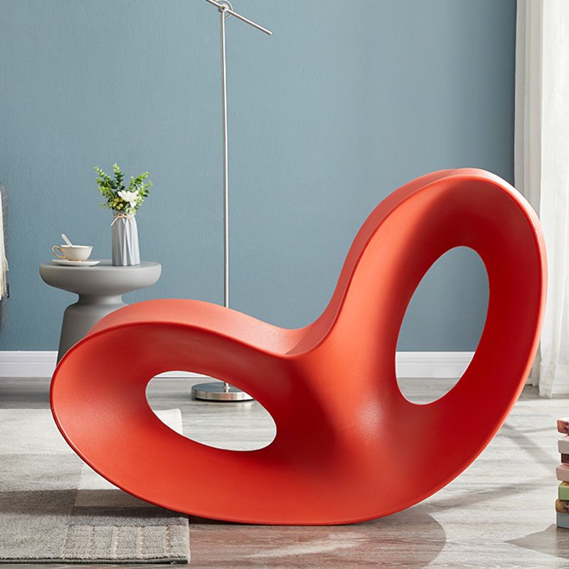 Contemporary Rocking Accent Chair Plastic & Acrylic Rocker Chair