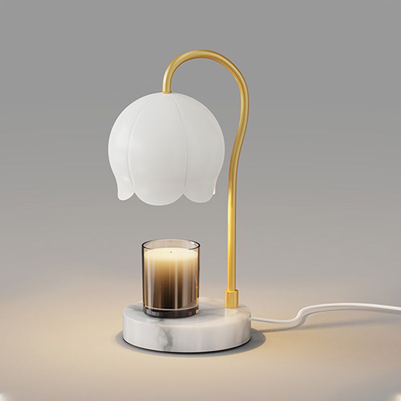One Bulb Glass Table Lamp Contemporary Bedroom Desk Lamp (Without Aromatherapy)