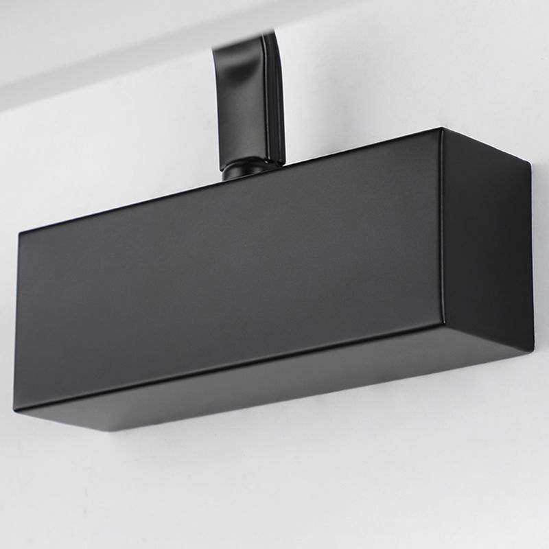 Mirror de miroir linéaire en métal lumières murales modernes 1 montage mural de tête pour les toilettes