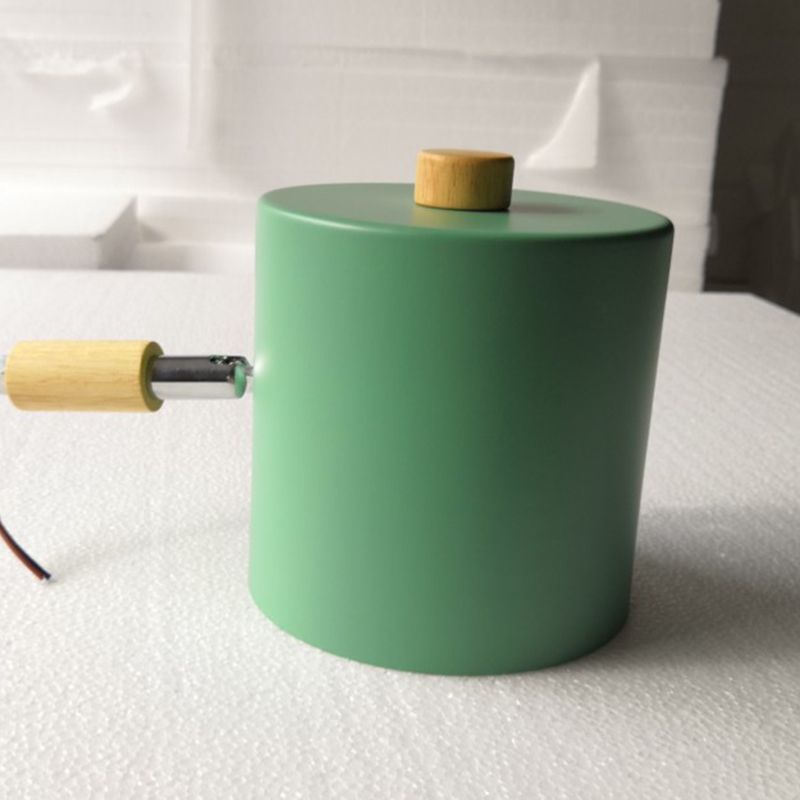 Macaron Cylindrical Wall Reading Lamp Metal 1 Head Bedroom Wall Light Fixture