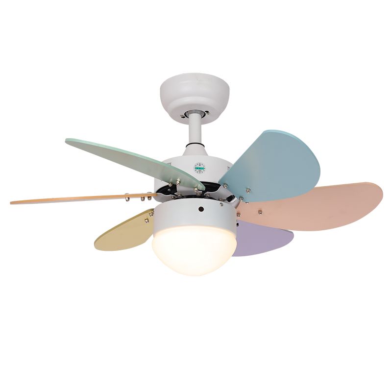 Acrylkuppel abgelegene Anhängerlüftungslampe Makkaron 30 "Weit-LED-Halbflush-Deckenleuchte mit 6-Blatt