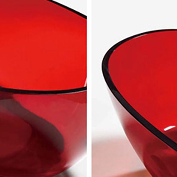 Modern Soaking Freestanding Tub Colorful Oval Bathtub for Home