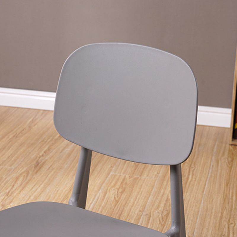 Modern Style Side Chair Plastic Open Back Dining Side Chair for Indoor