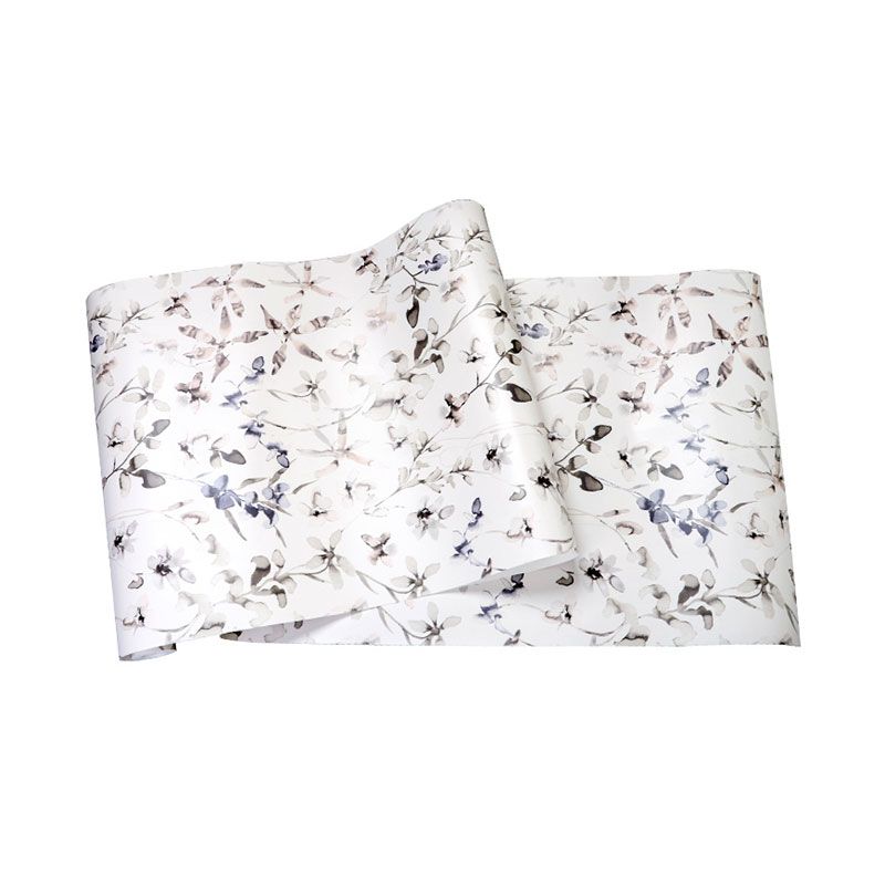 Entwined Leaves Wallpaper Roll for Guest Room Decoration in Neutral Color, 33'L x 20.5"W