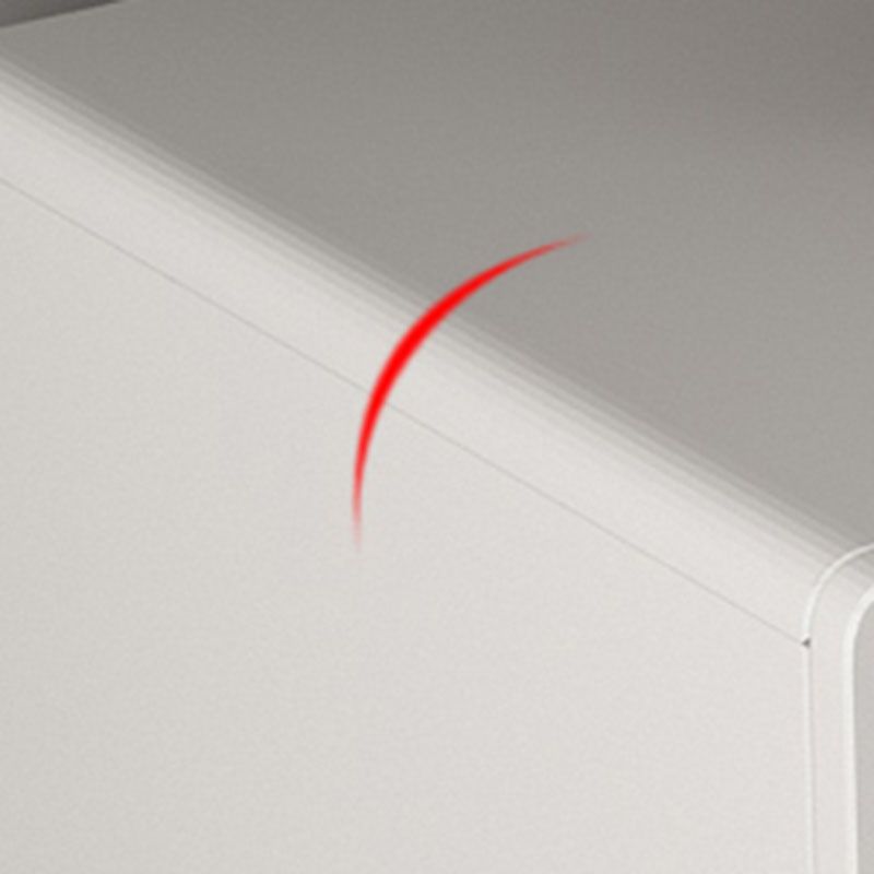 Contemporary Bedroom Chest 16" Wide Storage Chest in Gray with Drawers