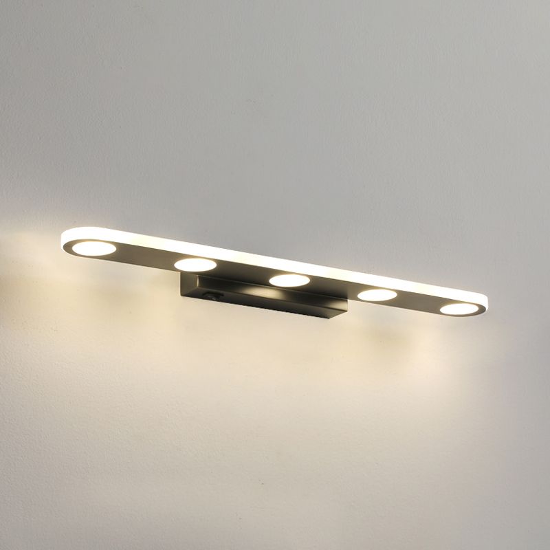Stile semplice moderno tutta la luce di vanità per vanità in rame lampade per vanità a LED per bagno con doccia