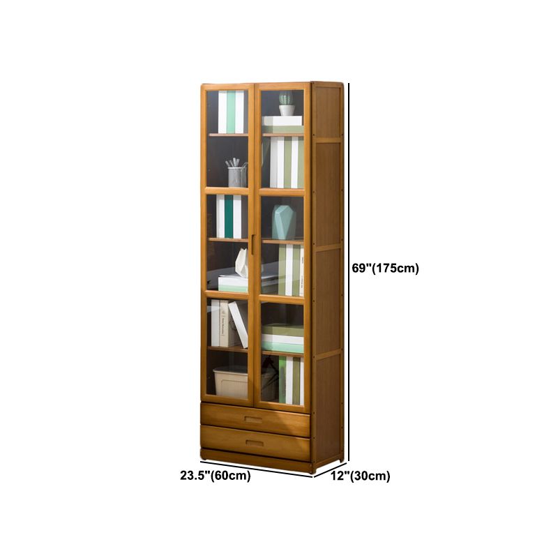 Closed Back Bookshelf Door Standard Bookcase for Home Office