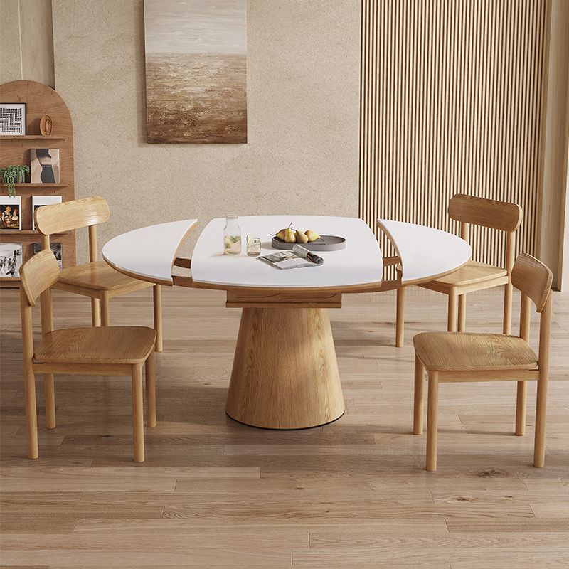 Contemporary Style Solid Wood 4 Legs Home Use Dining Side Chair