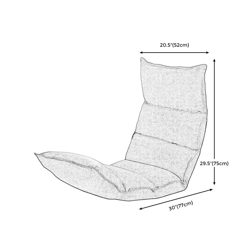 Linen Convertible Chair Cushion Back Modern Chair for Living Room