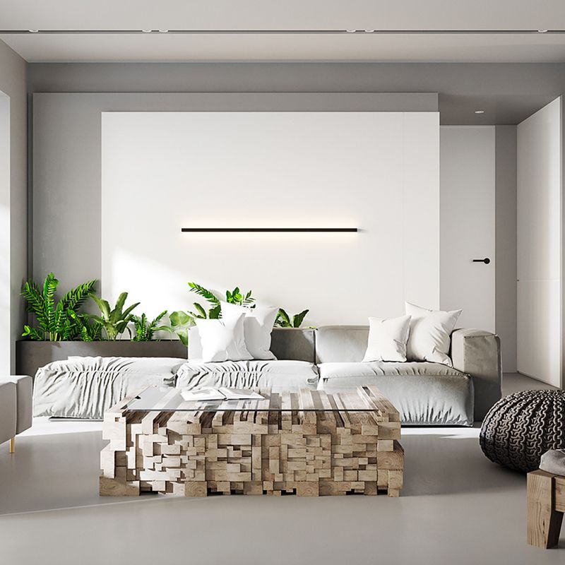 Nordic Modern Metal 1-Light Wall Mount Lamp Linear Wall Sconce for Bedroom