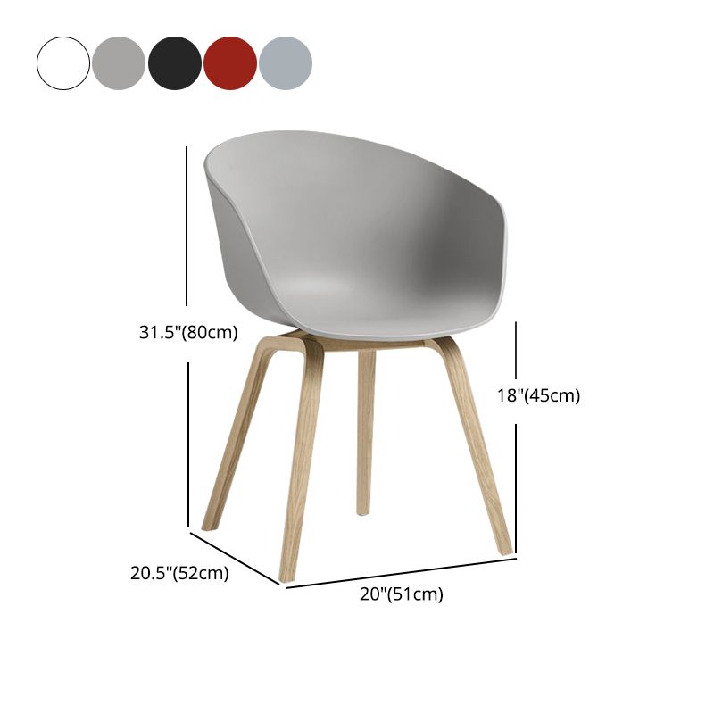 Sedie in stile moderno sedie da pranzo con gambe in legno per cucina