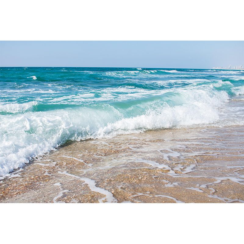 Boundless Sea Wall Mural Wallpaper Stain Resistant Wall Decor for Bathroom