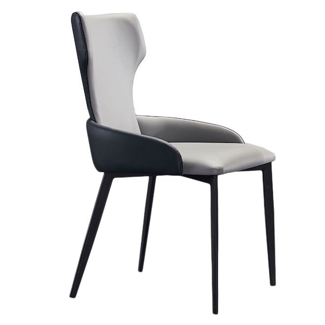 Contemporary Style Metal Chairs Arm Chairs for Kitchen with Metal Legs