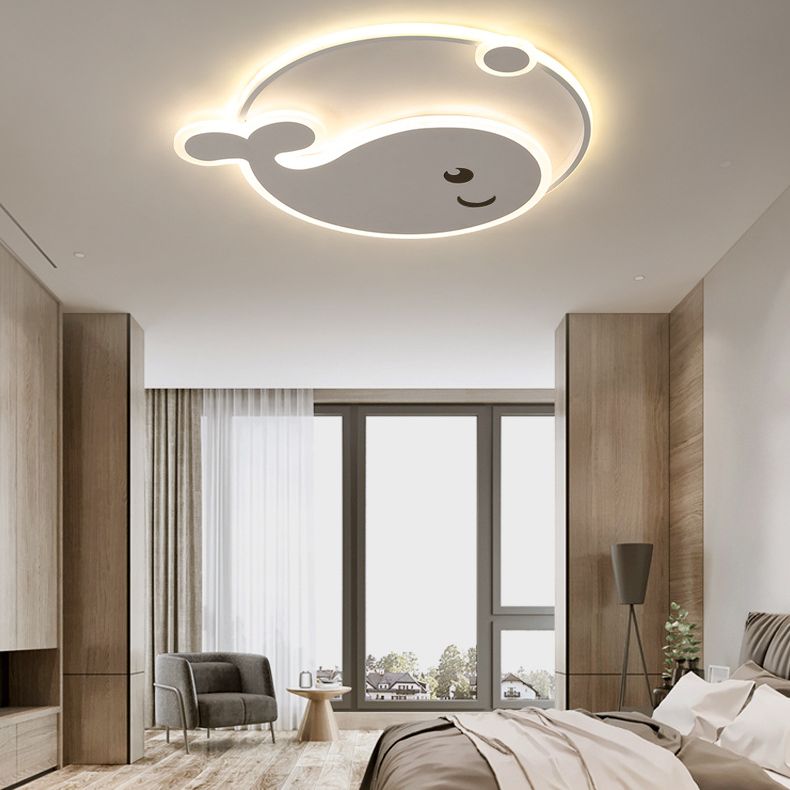 Baleine encastré plafonnier Cartoon acrylique plafonnier chambre à coucher