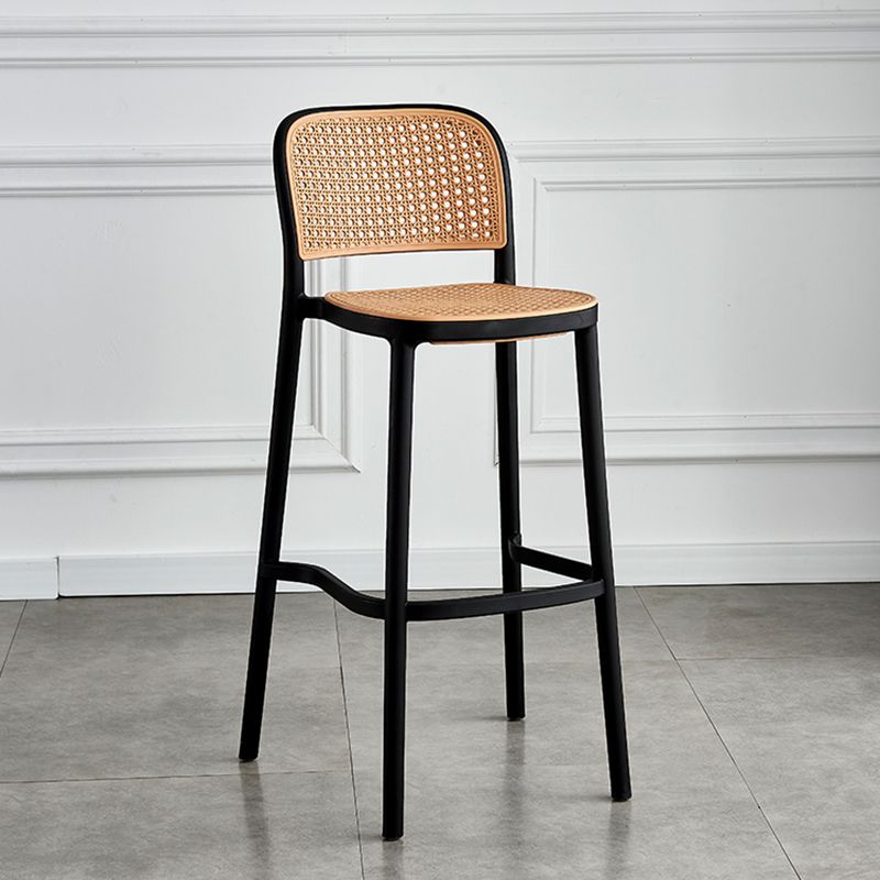 Silla de Bar con respaldo moderno, taburete para mostrador de cuero sintético para hogar y balcón