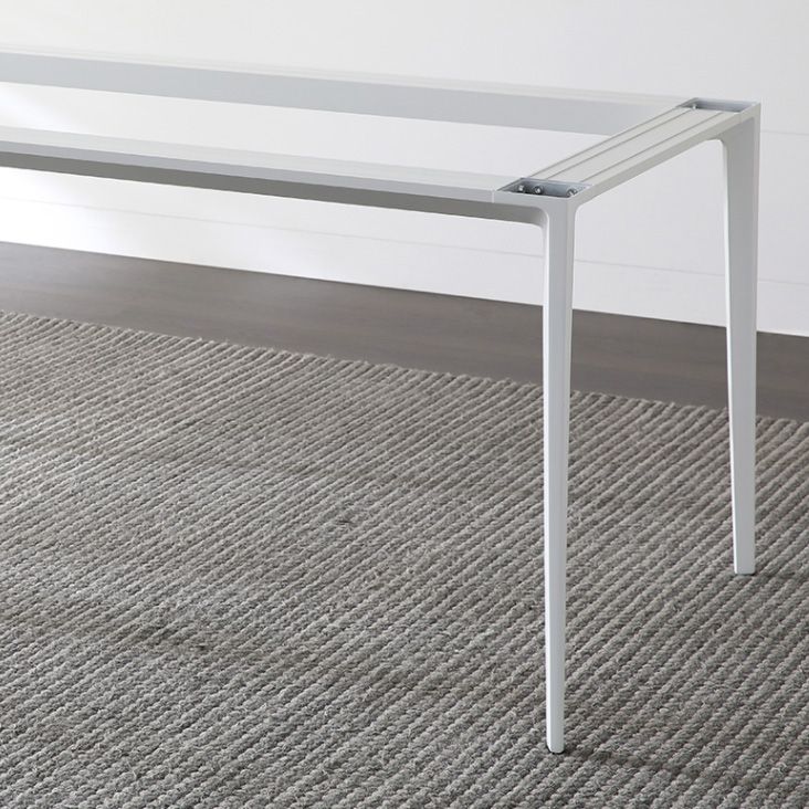 Industrial Sintered Stone Table 4 Legs Base Rectangle Table for Home