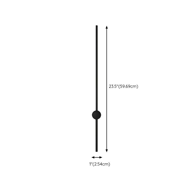 Modernism Metal Wall Mounted Sconce Black Wall Light for Living Room