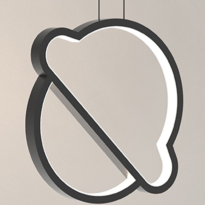 Modern Simple Aluminum Ceiling Lamp Line Shape LED Pendant Light for Bedroom
