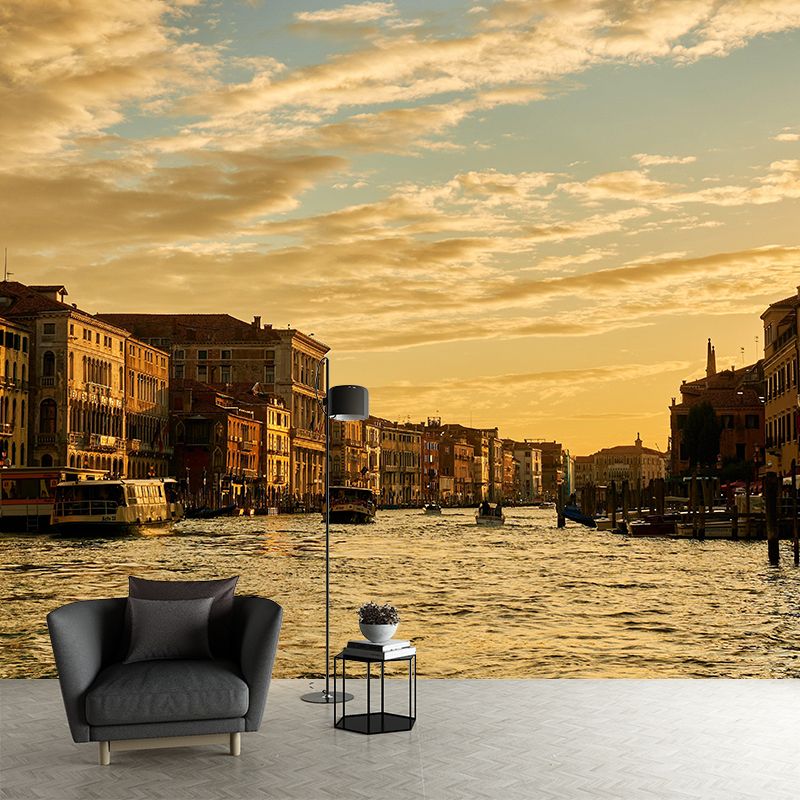 Crepuscular Scene Mural Mildew Resistant Eco-friendly Wall Decor Interior Wall Murals