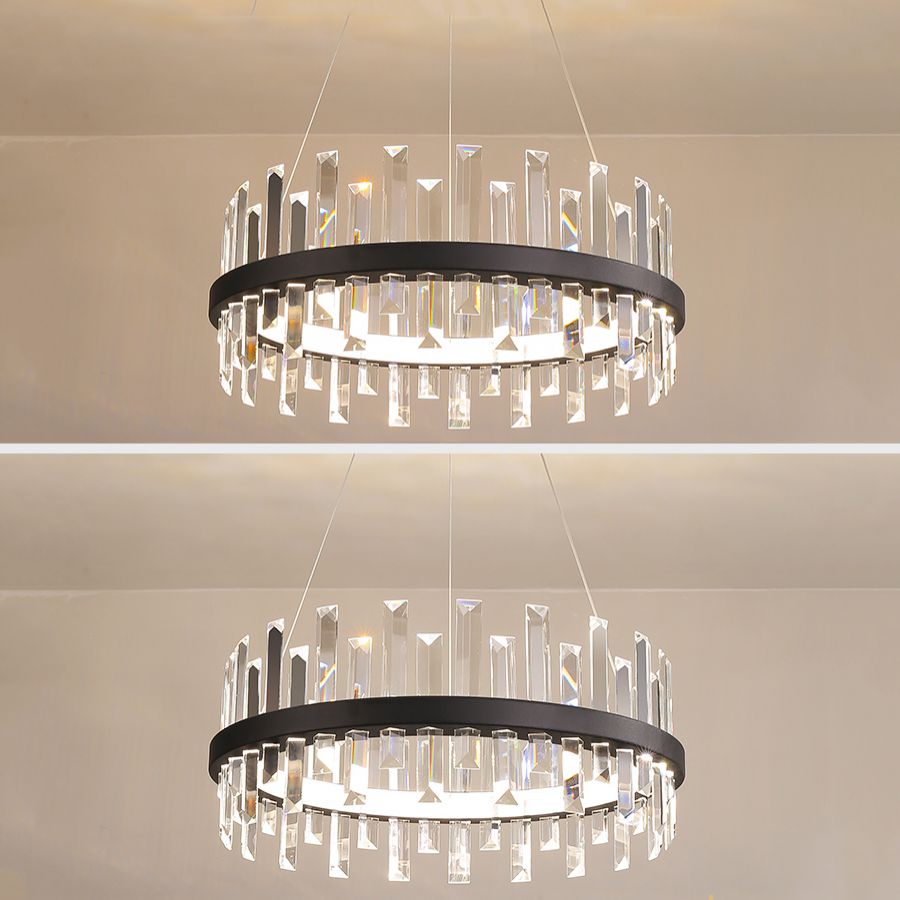 Lumière de lustre en cristal moderne LED PENDANT 1-LIGHT pour le salon