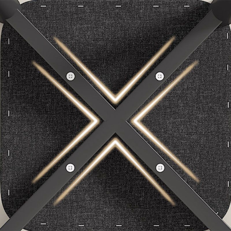 Solid Color Leather Standard Stool Modern Simple Square Stool