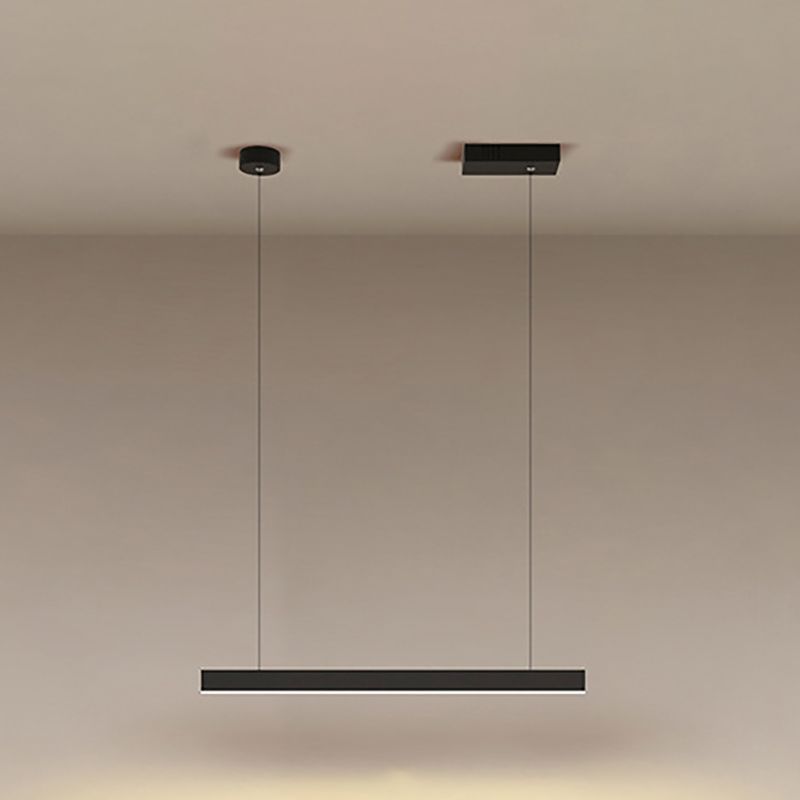 Luz colgante colgante de metal ligero de isla simple moderna para sala de estar para sala de estar